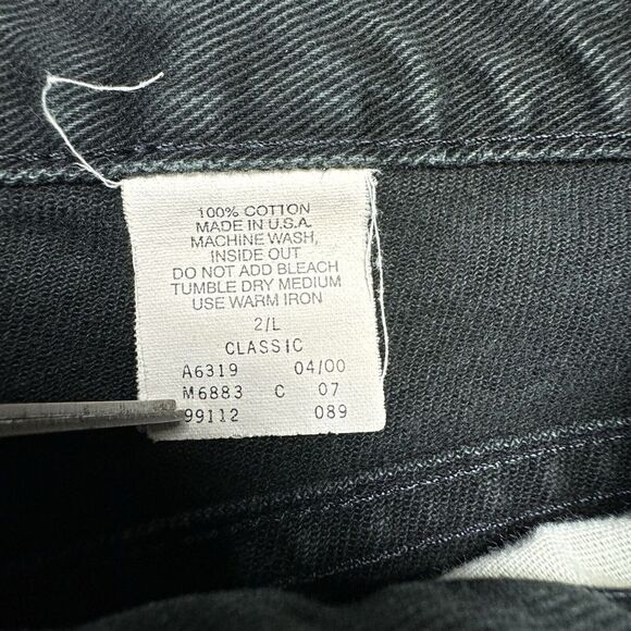 Vtg USA Harley Davidson Black Jeans Denim Women's Size 2 Long Classic Fit 24x33 - Picture 9 of 16